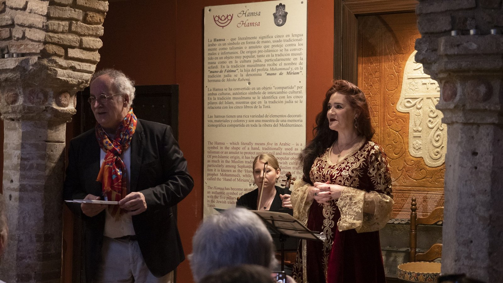 Sebastián de la Obra y Françoise Atlan, en Casa de Sefarad