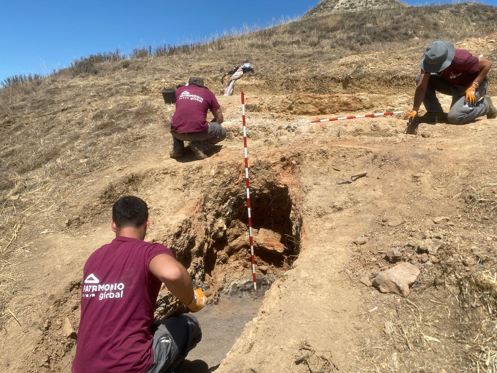 Trabajos de excavación en Castrillo Mota de Judíos