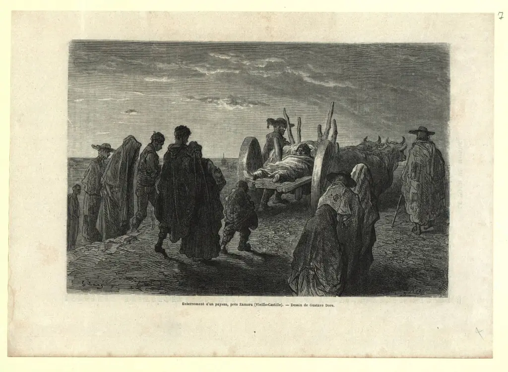 FIG. 6. Entierro en Zamora, dibujo de Gustave Doré