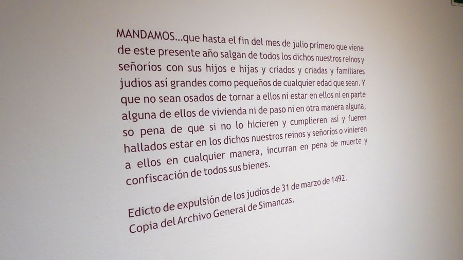 Edicto de Expulsión – Museo Judío de Bejar