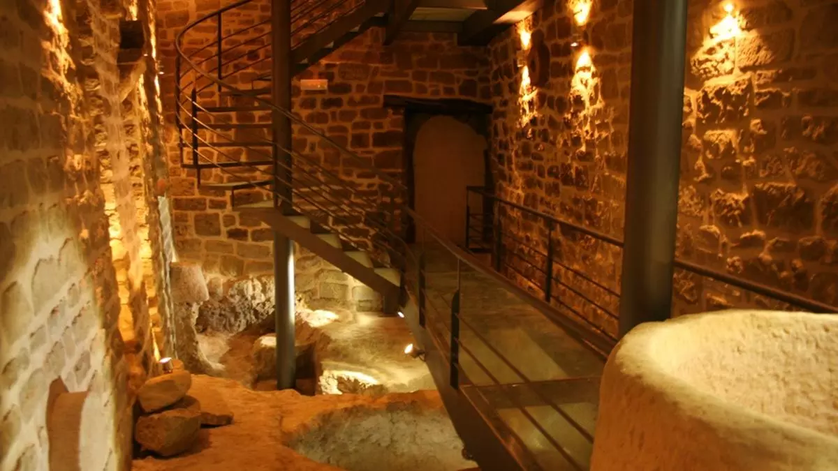 Imagen de la sinagoga de Uncastillo.