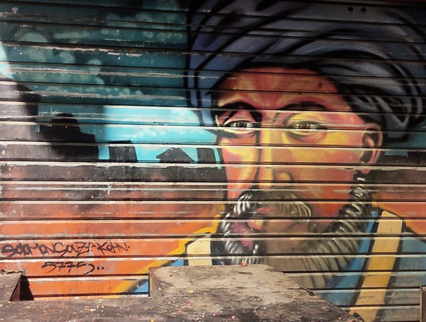 Grafiti de Maimónides, el Rambam, por Solomon Souza