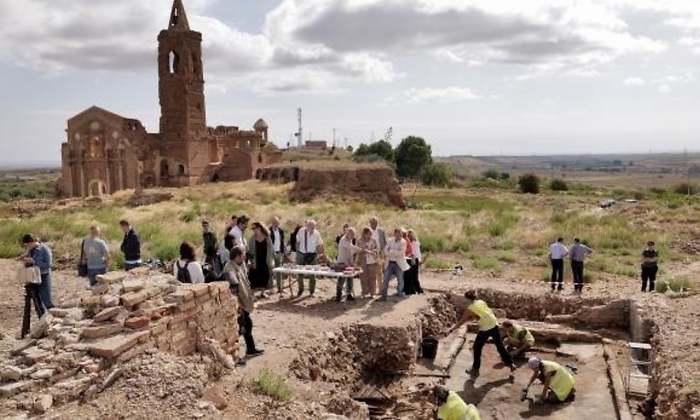 Arqueólogos hallan restos de una sinagoga medieval. / Foto: Gobierno de Aragón.