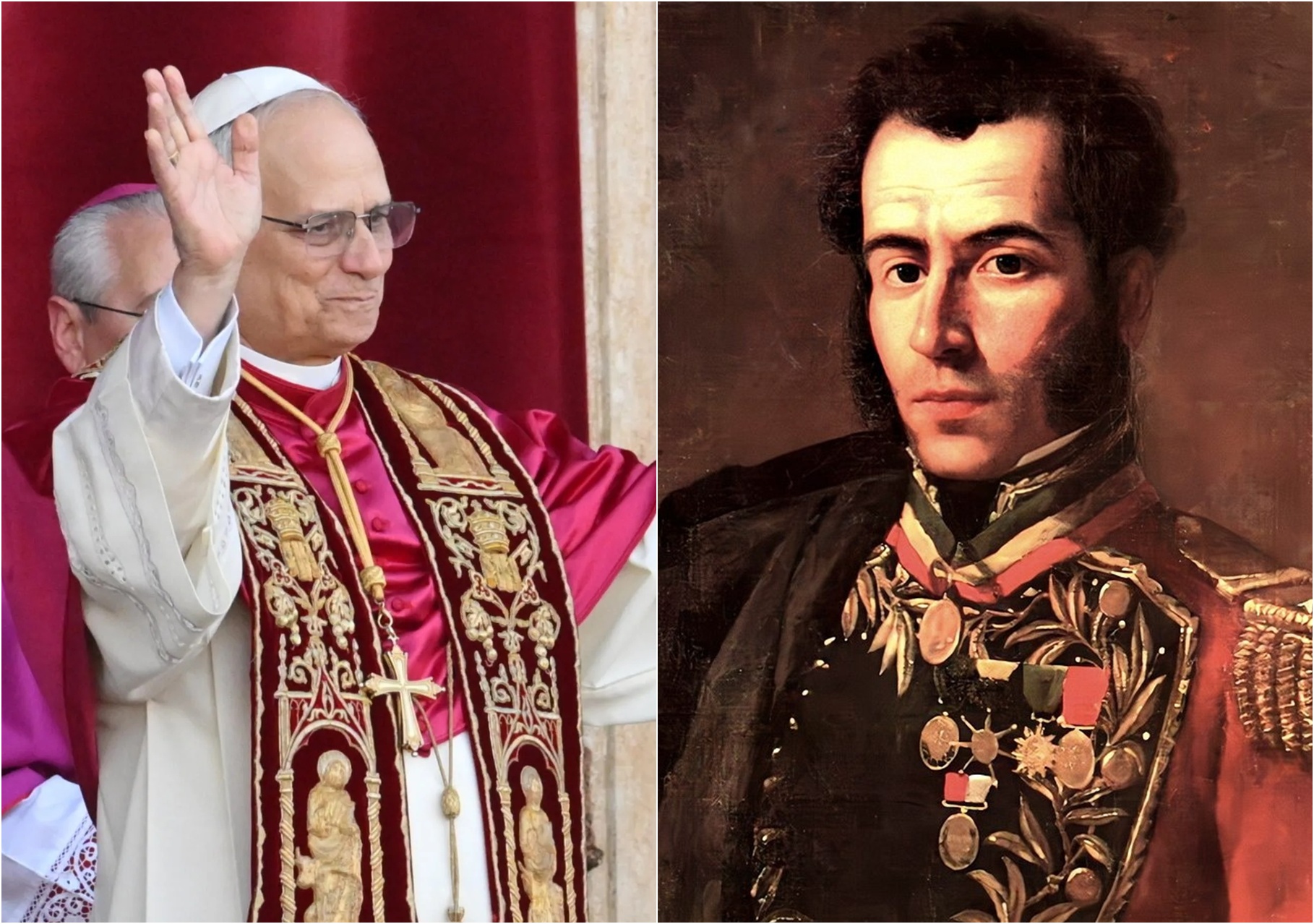 Antonio José de Sucre no es el único personaje histórico notable en el árbol genealógico del papa León XIV. Fotos: EFE
