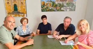 Firma del convenio de concensión demanial del inmueble. / Ayuntamiento de Jaén.