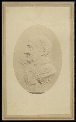 Retrato de perfil de Gershom Mendes Seixas , perteneciente a la Colección Abraham Schwadron, disponible en los archivos de la Biblioteca Nacional de Israel.
