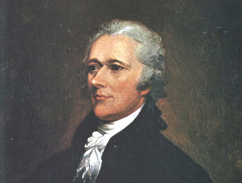 "Alexander Hamilton", retrato de John Trumbull, 1804.