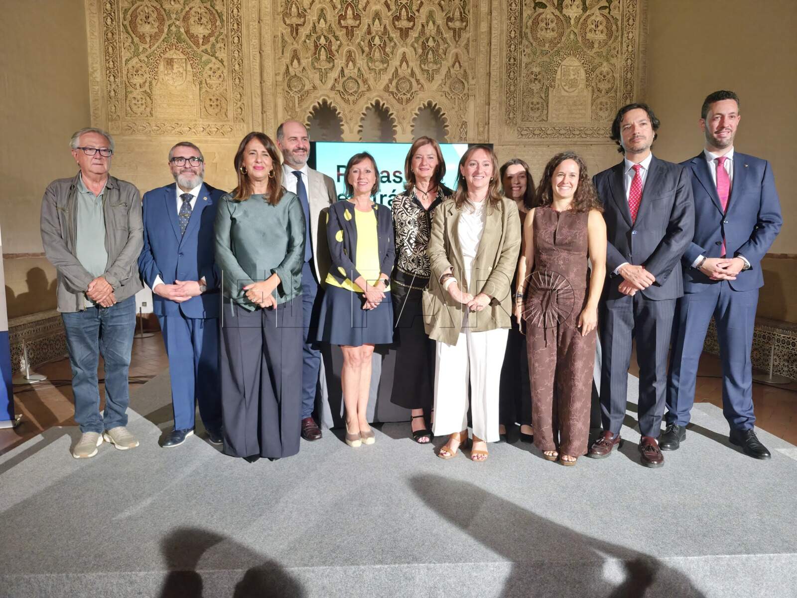 Foto de familia en el Museo Sefaradí de Toledo donde se impartió la conferencia, Foto cedida por Guahnich